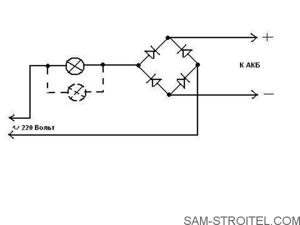 Диодный мост схема для 12 вольт своими руками
