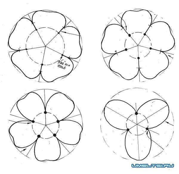 Чертежи розы из металла