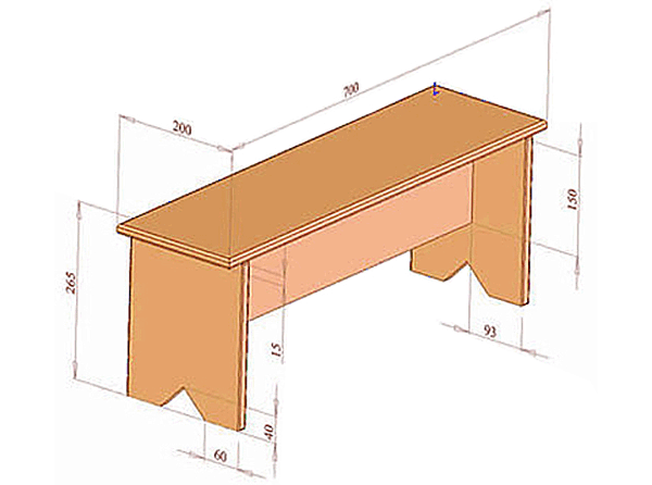 Как сделать скамейку проект