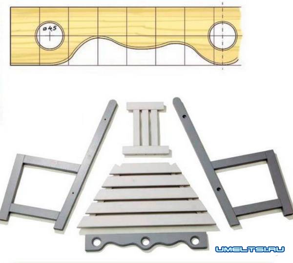 Лавка вокруг дерева своими руками чертежи